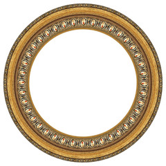Oval gold picture frame