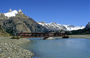 River and bridge in Patagonia
