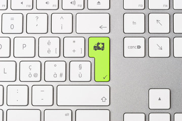 Keyboard - Ambulance Symbol