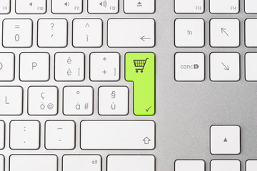 Keyboard - Shopping cart symbol