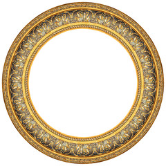Oval gold picture frame - 22123316