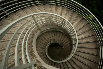 spiraling stairs