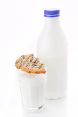 milk and cookie.