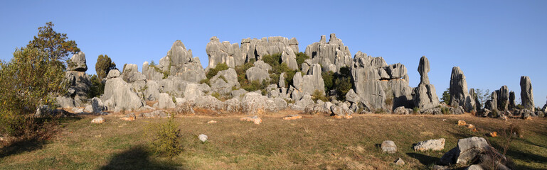 stone forest shilin yunnan province china