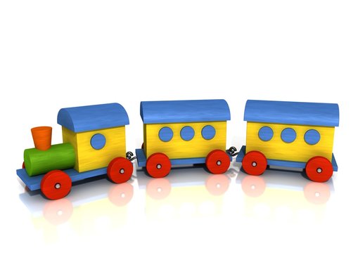 Colorful wooden Train