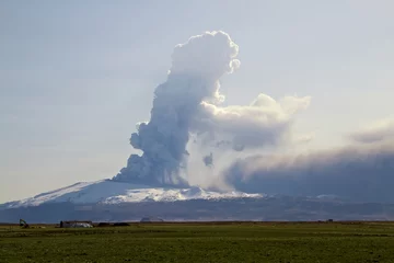 Papier Peint photo Lavable Volcan Volcan Eyjafjallajokull