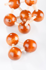 Wood molecular background.