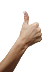 Thumbs up gesture