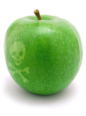 Grüner vergifteter Apfel