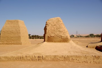 Fototapeta na wymiar Garamantes tombes, Libia