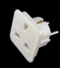 Naklejka premium european travel adaptor plug