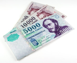hungarian forints currency notes