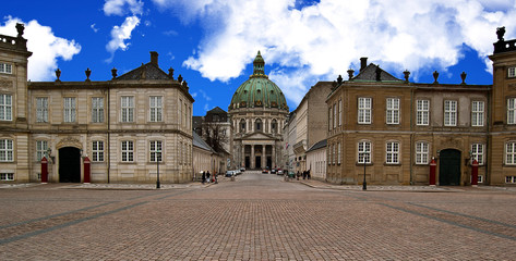 Obraz premium Place du palais d’Amalienborg à Copenhague