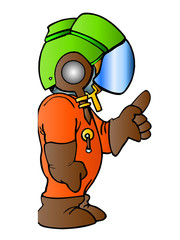 pilot standing