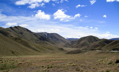 Rolling countryside in New Zealand
