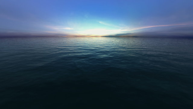 Ocean background - looped 3d animation