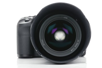 Digital SLR camera with zoom lens