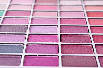 Big eye shadow kit as a background