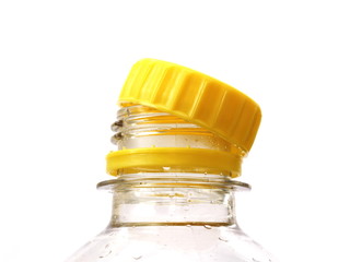 yellow plastic cap
