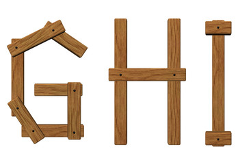 holzbuchstaben ghi