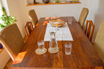 wooden table
