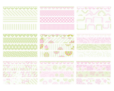 Set of design elements. Collection "for Mom". Banners.