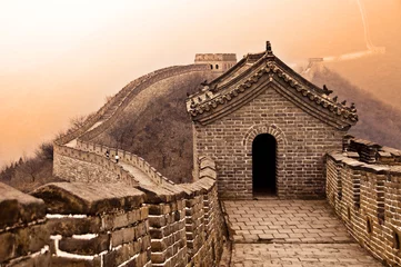 Papier Peint photo Lavable Mur chinois Grande muraille de Chine - Great wall of China, Mutianyu