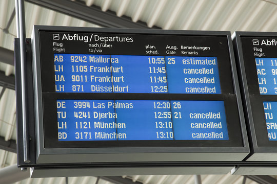 anzeigetafel cancelled