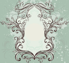 vintage floral frame