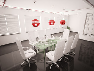 Modern boardroom 3d