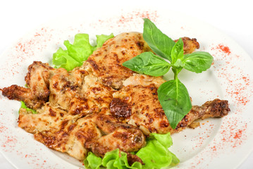 roasted chicken meat