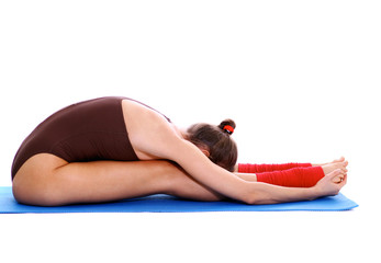 Studio portrait of a fitness girl