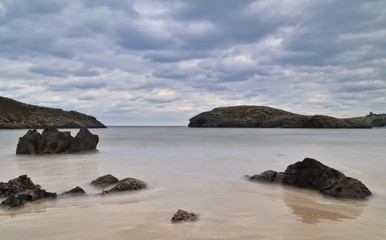 Fototapeta na wymiar Playa de Seda,Asturias
