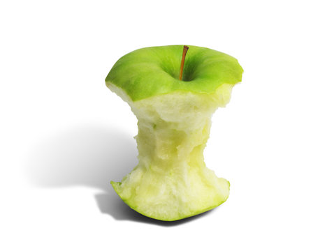 Pomme verte croqu&eacute;e