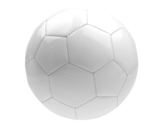 weißer Fußball auf weißem Hintergrund