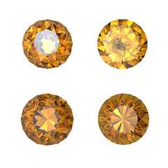 Round citrine
