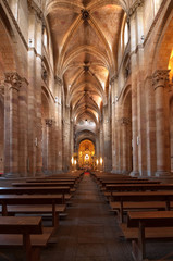 Fototapeta premium Saint Peter's Church interior in Avila