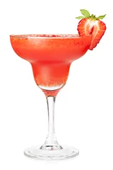 Gardinen Strawberry alcohol cocktail © karandaev