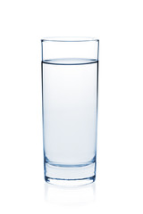 Soda water in glass