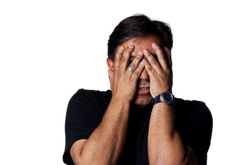 Fototapeta premium Scared man