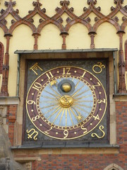 Gotycki zegar ratuszowy