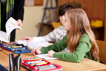 Fototapeta premium Unterricht in der Grundschule