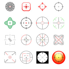 vector crosshair collection for a wide range of use