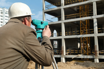 Surveyor with transit level equipment