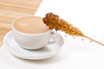 notebook and cup of coffee