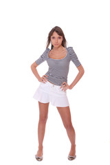 Portrait of pretty young woman