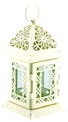 lanterne marocaine ivoire, fond blanc