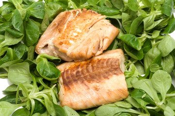 Gebratenes Lachsfilet