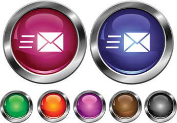 Vector collection icons with speed mail sign