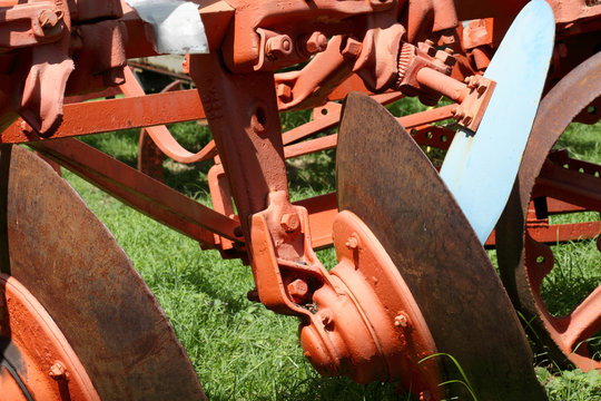 disques-socs de charrue ancienne